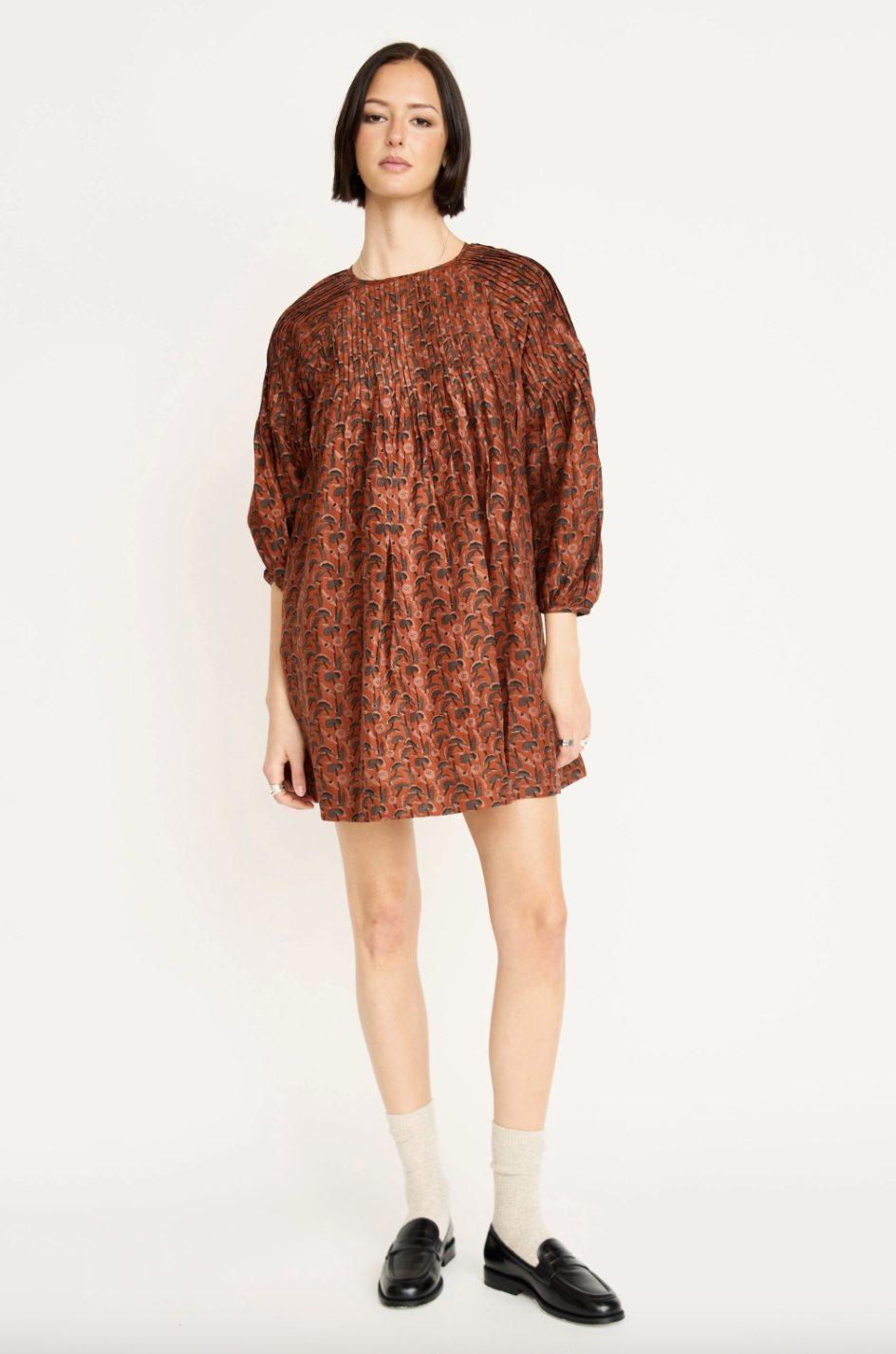 Kerala Dress in Amber Cattail