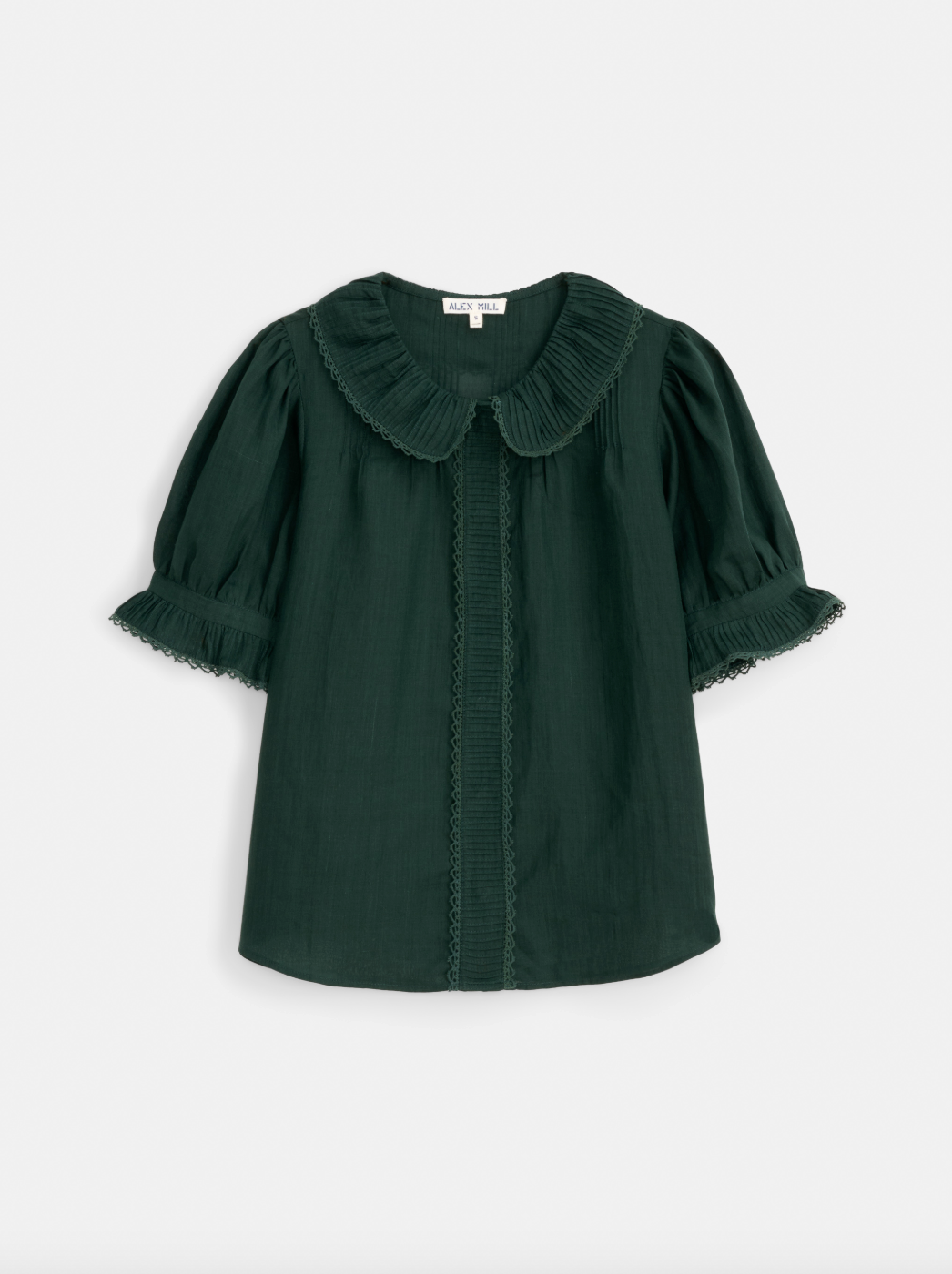 Bri Top in Ramie Dark Green