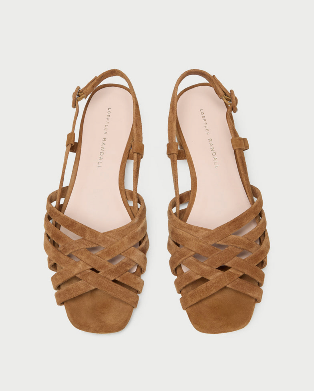 Shelly Lattice Sling Back Sandal Cacao