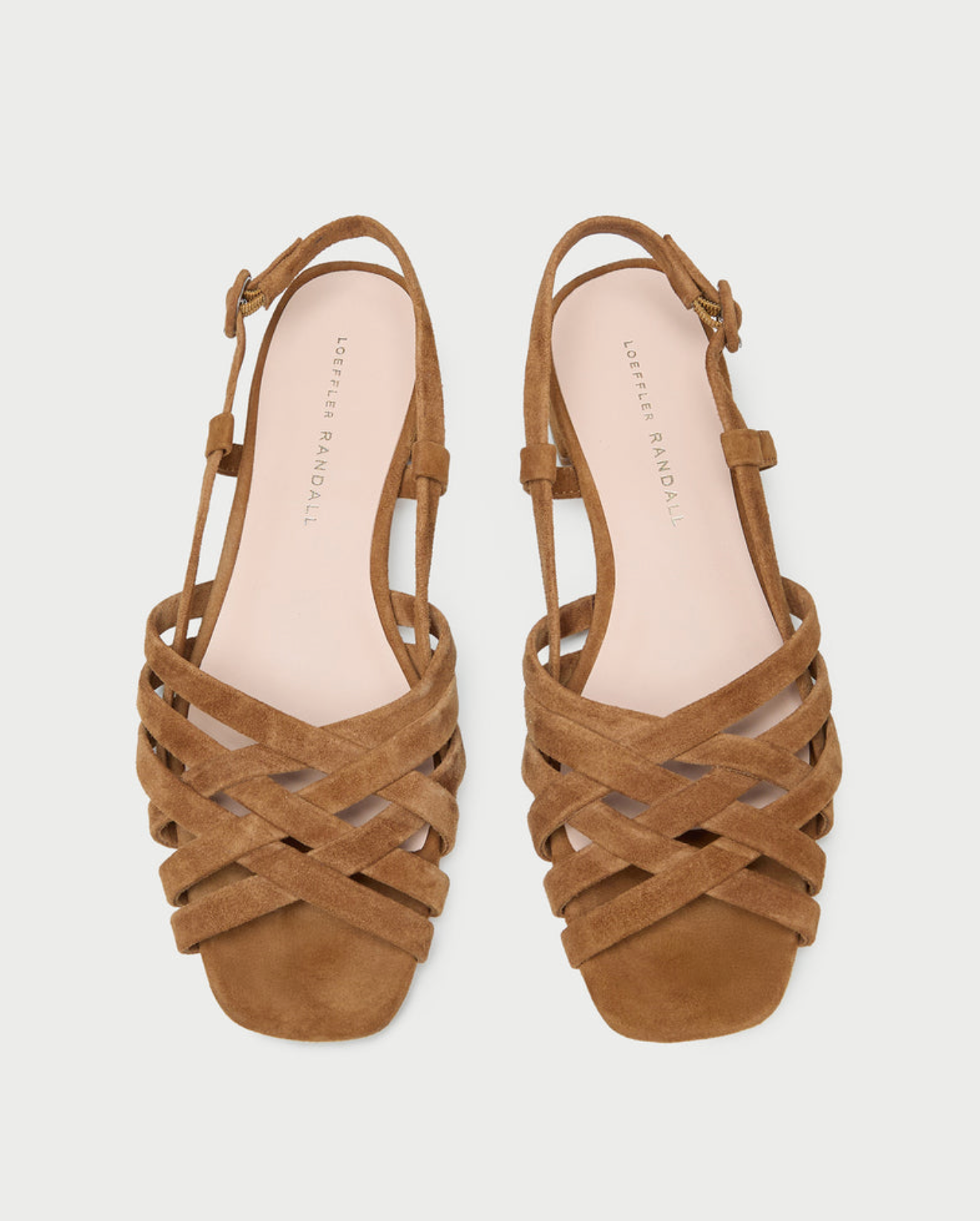 Shelly Lattice Sling Back Sandal Cacao