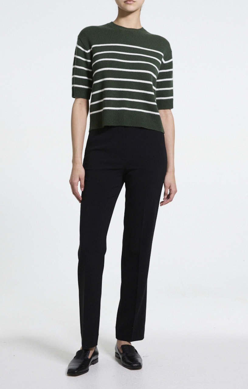 Cropped Tee Cashmere Ivy/Ivory