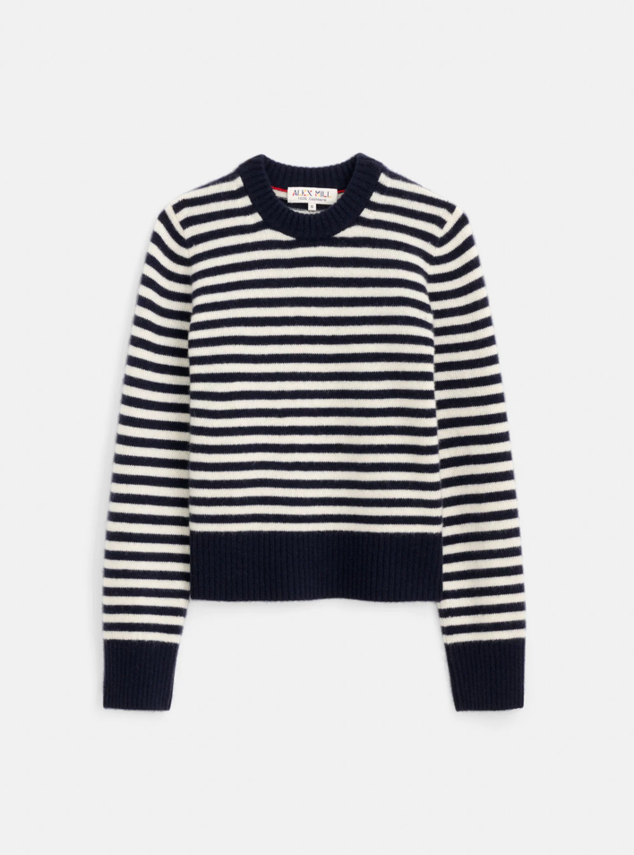 Marais Striped Sweater Navy/Ivory