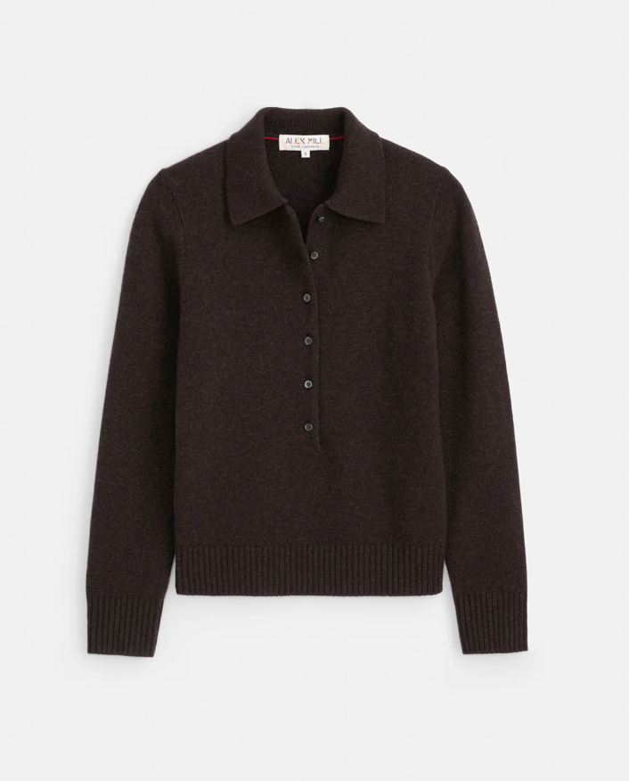 Alice Polo In Cashmere Espresso