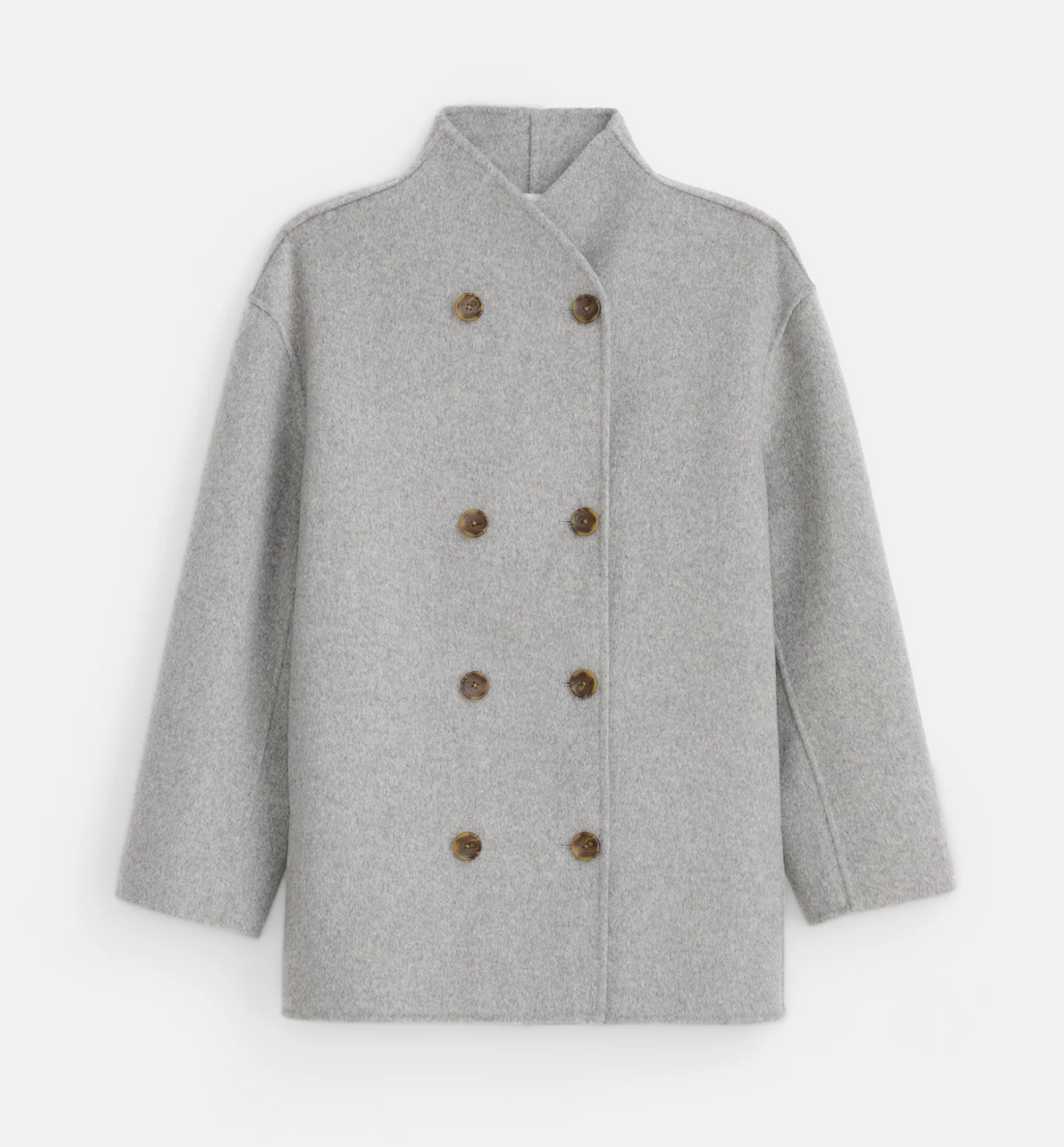 Sophia Coat in Wool Light Heather