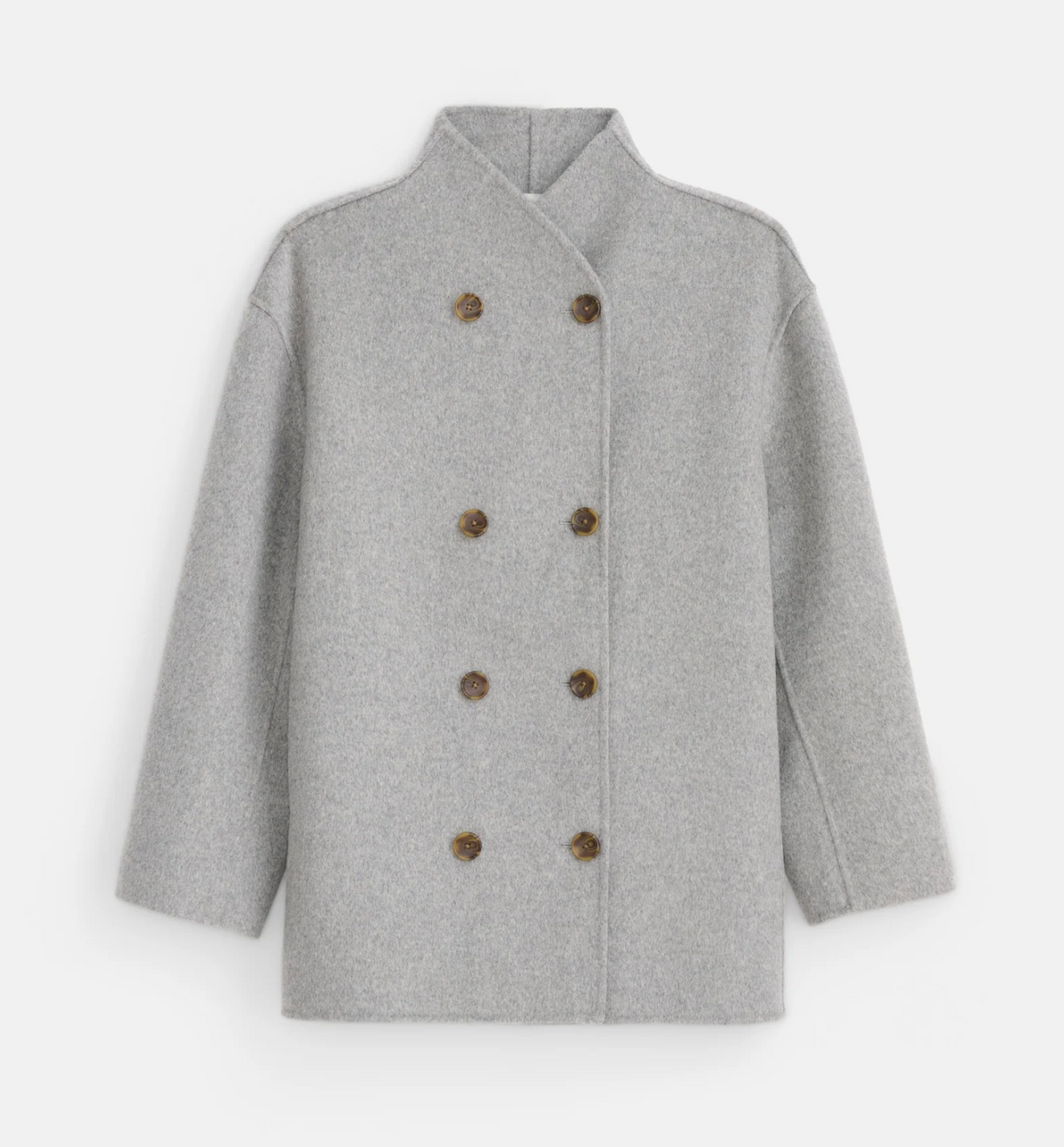 Sophia Coat in Wool Light Heather