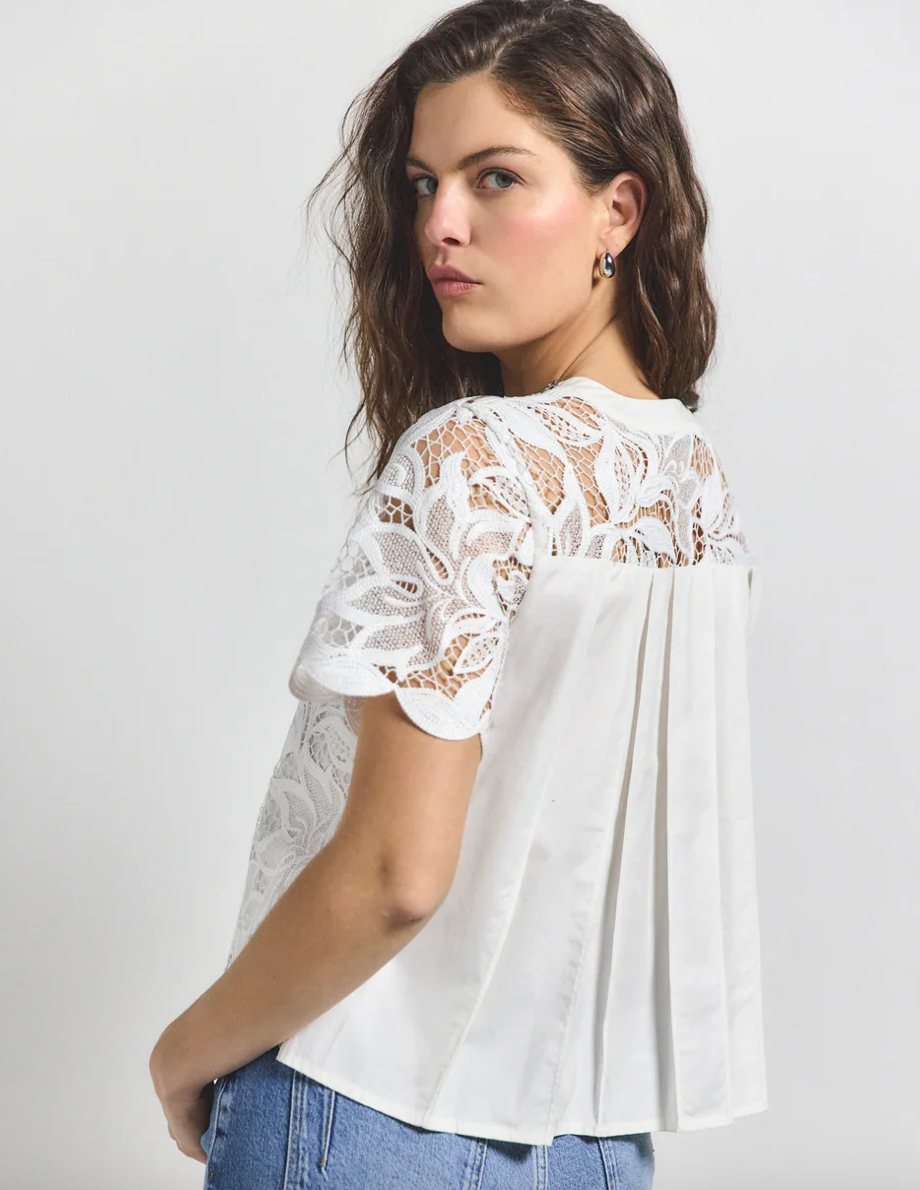Samaria Short Sleeve Lace Top