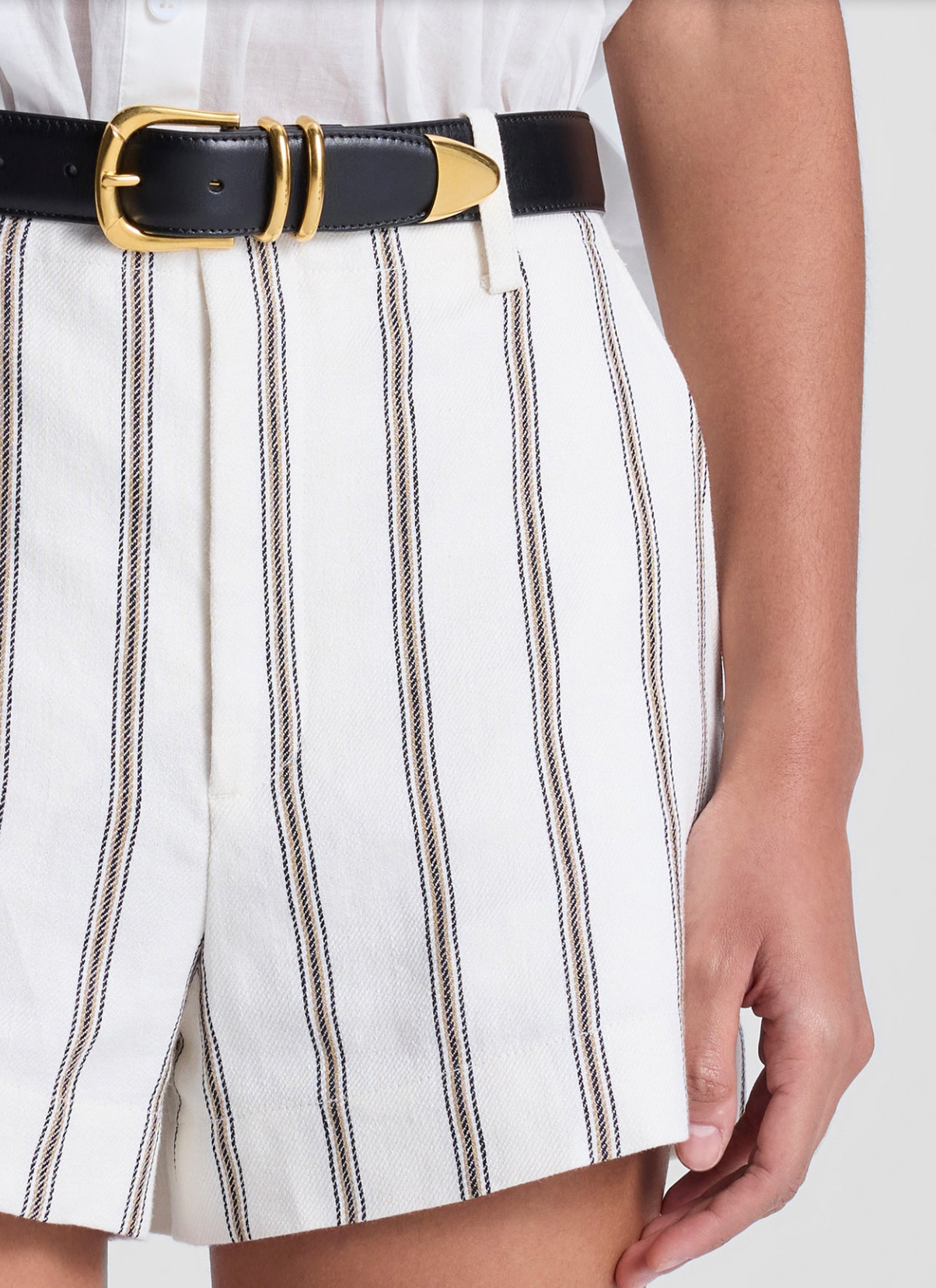 Mac Short Cream Stripe