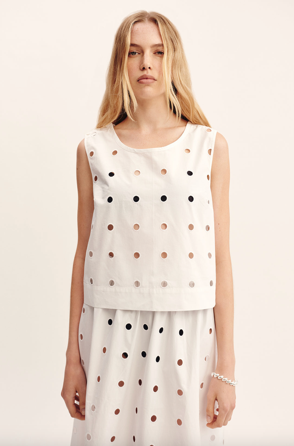 Peggy Top Vintage White