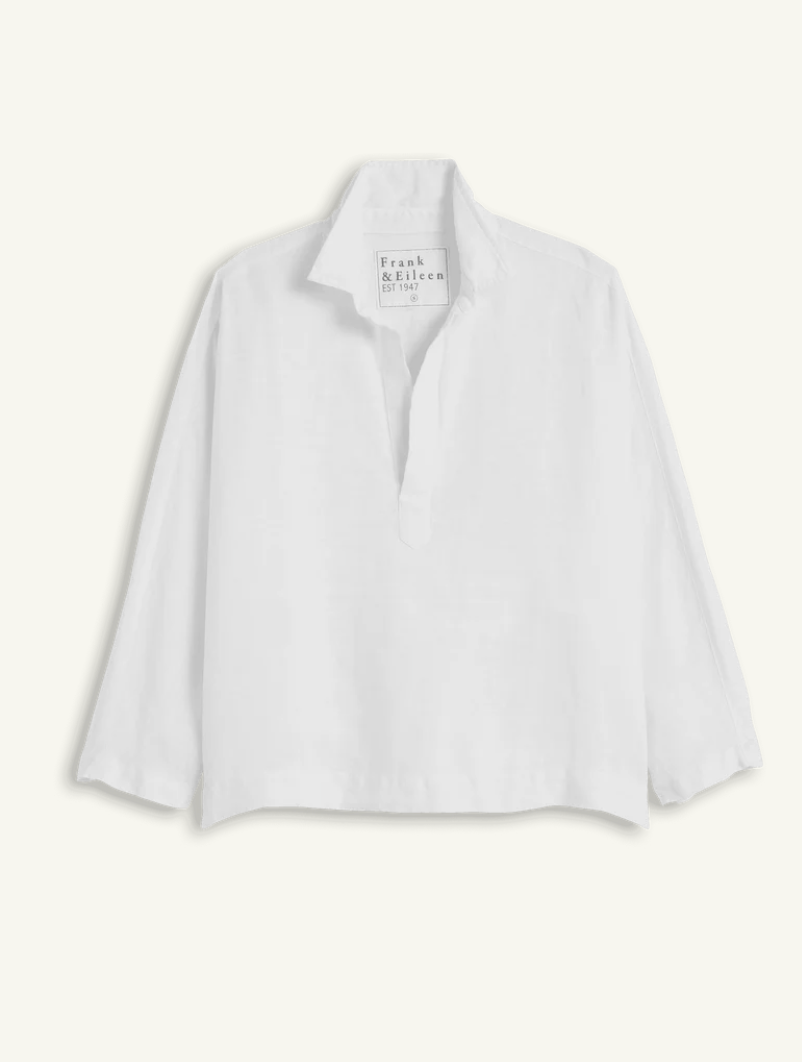 Gabi Popover Shirt White