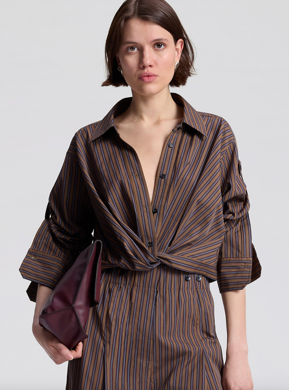 Leo Top Brown Multi