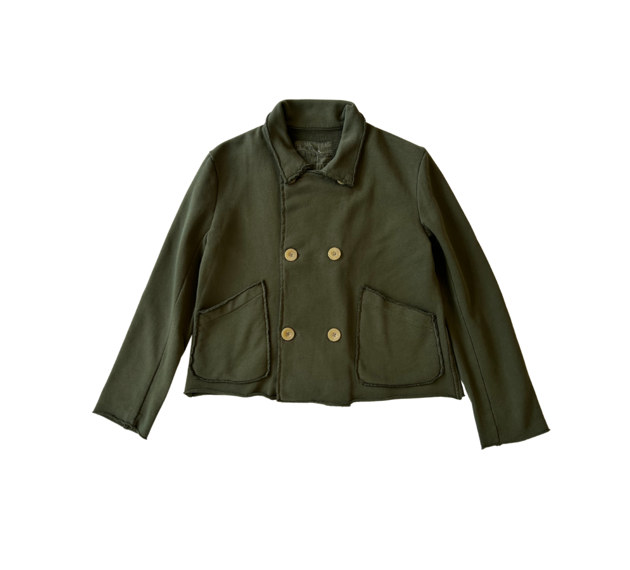 Cropped Sweatshirt Peacoat Cape