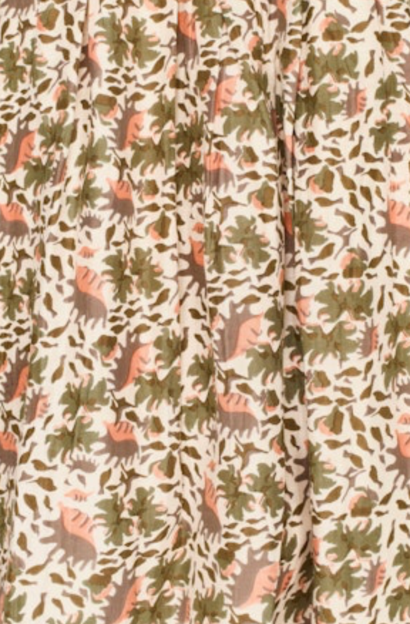 Merida Dress in Pink Cowhide