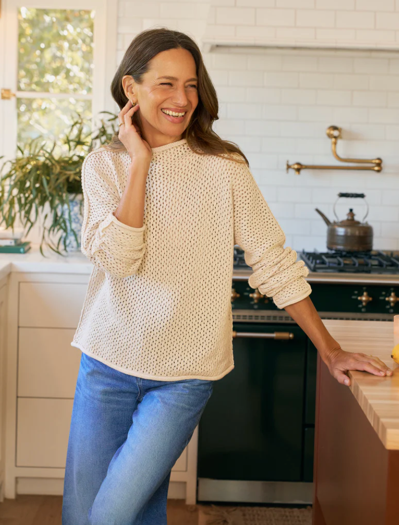 Monterey Pointelle Sweater SNDK Sand