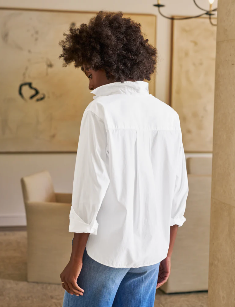 Frank & Eileen Untuckable White Button-Up Shirt Silvio