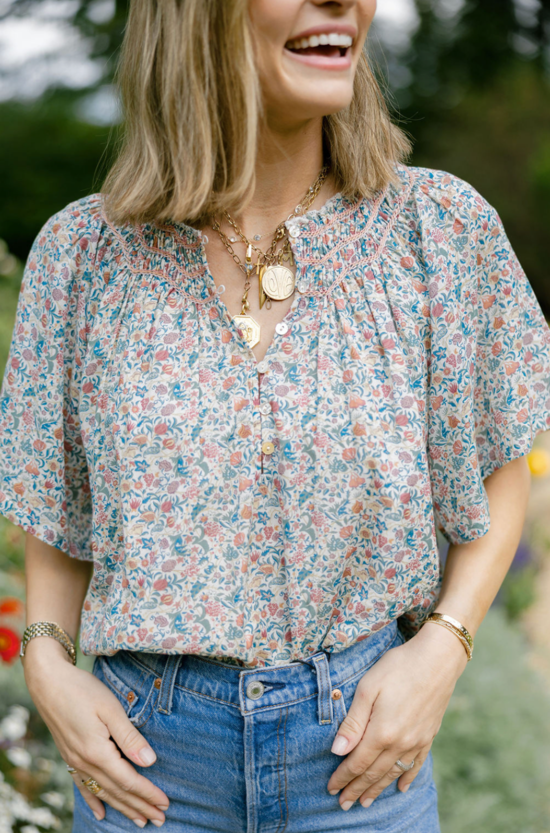 Willow Top In Pressed Primrose