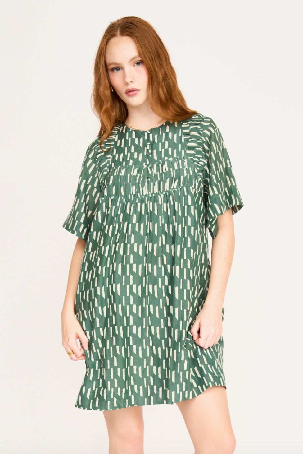 Marrakesh Dress in Verdure Rainfall