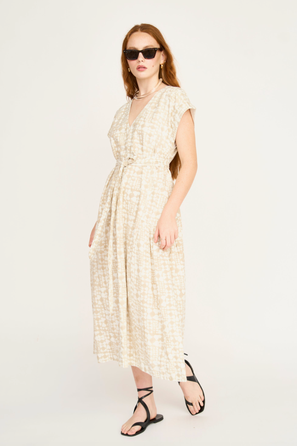 Oaxaca Dress in Sandcastle