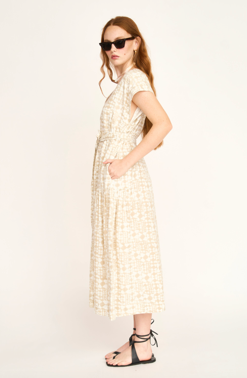Oaxaca Dress in Sandcastle