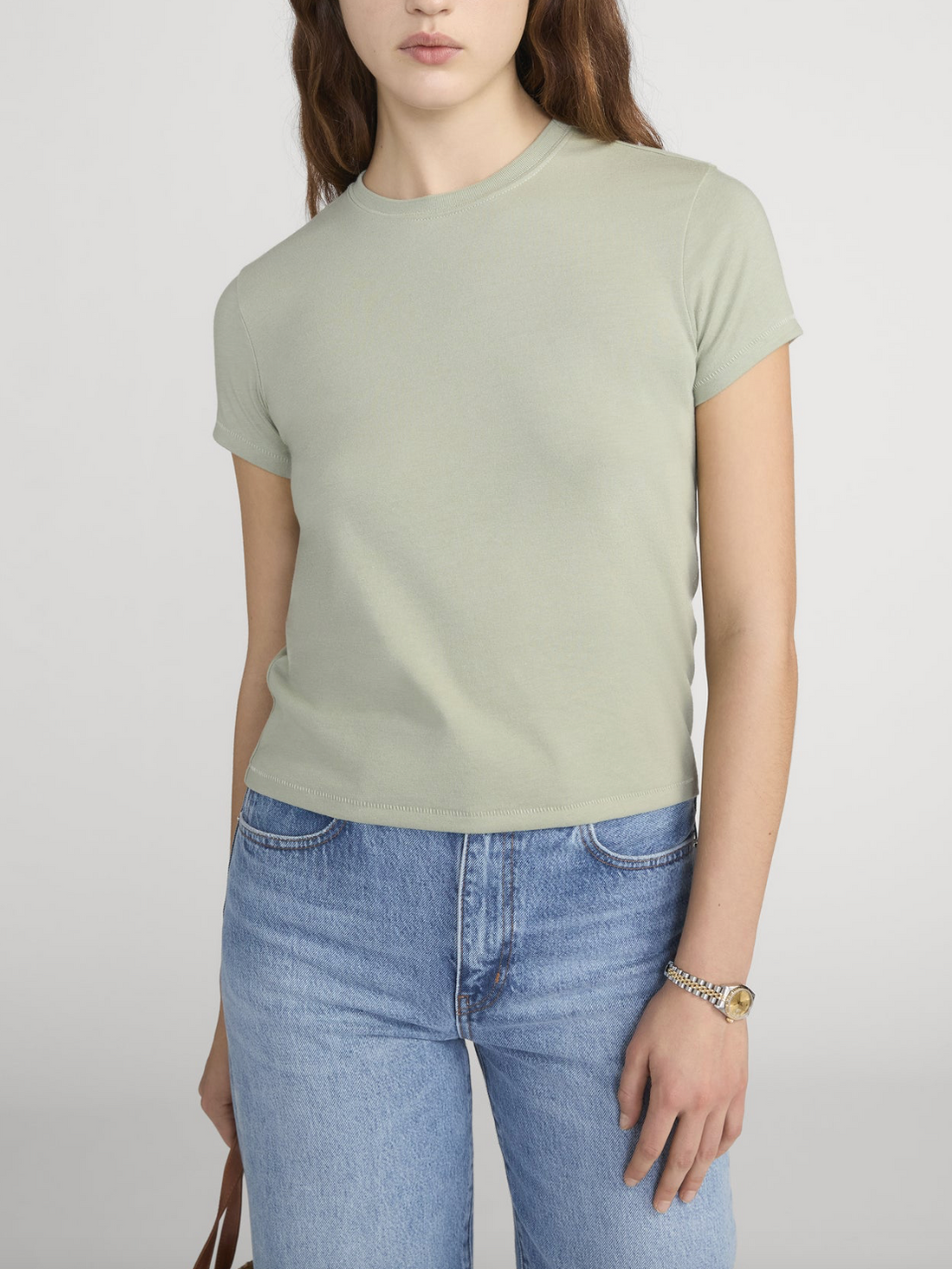 The Vintage Baby Tee Sage