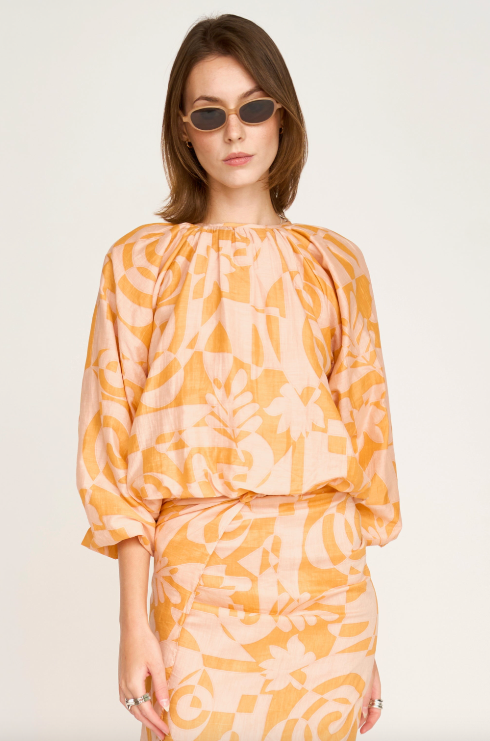Andaman Bubble Top In Orangsicle