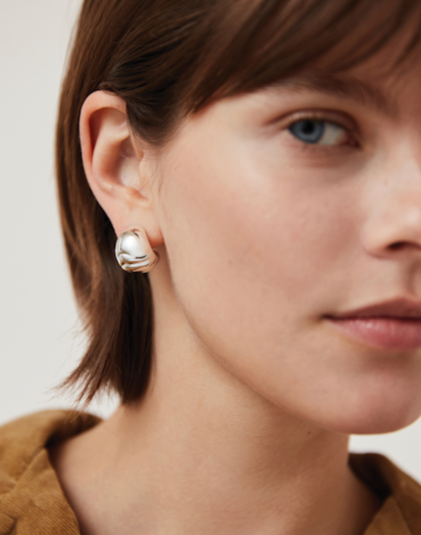 Nell Hoops Silver