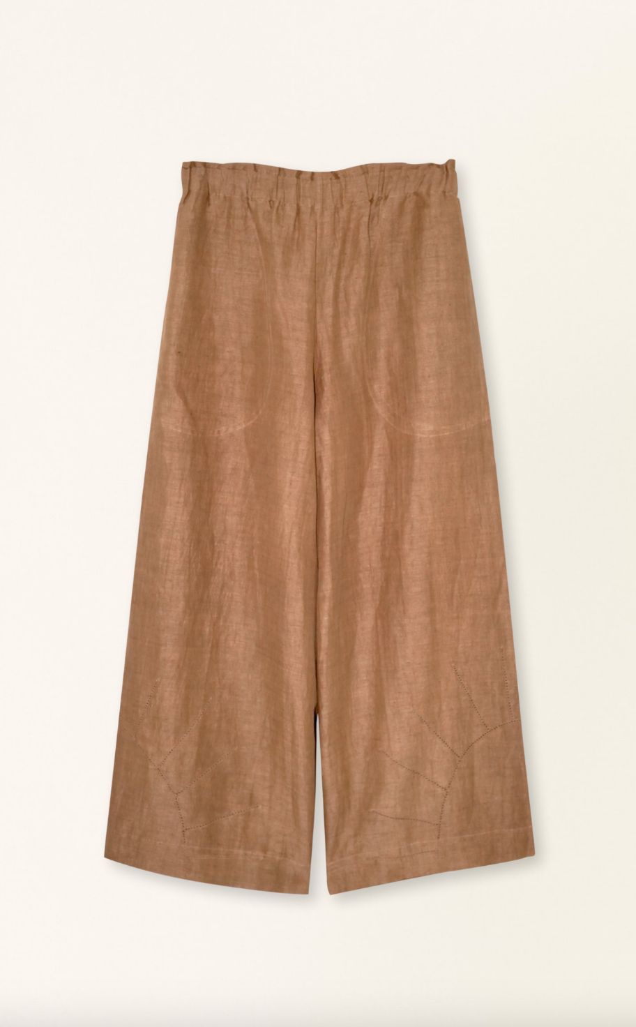 Mirth Pant in Brownie Linen