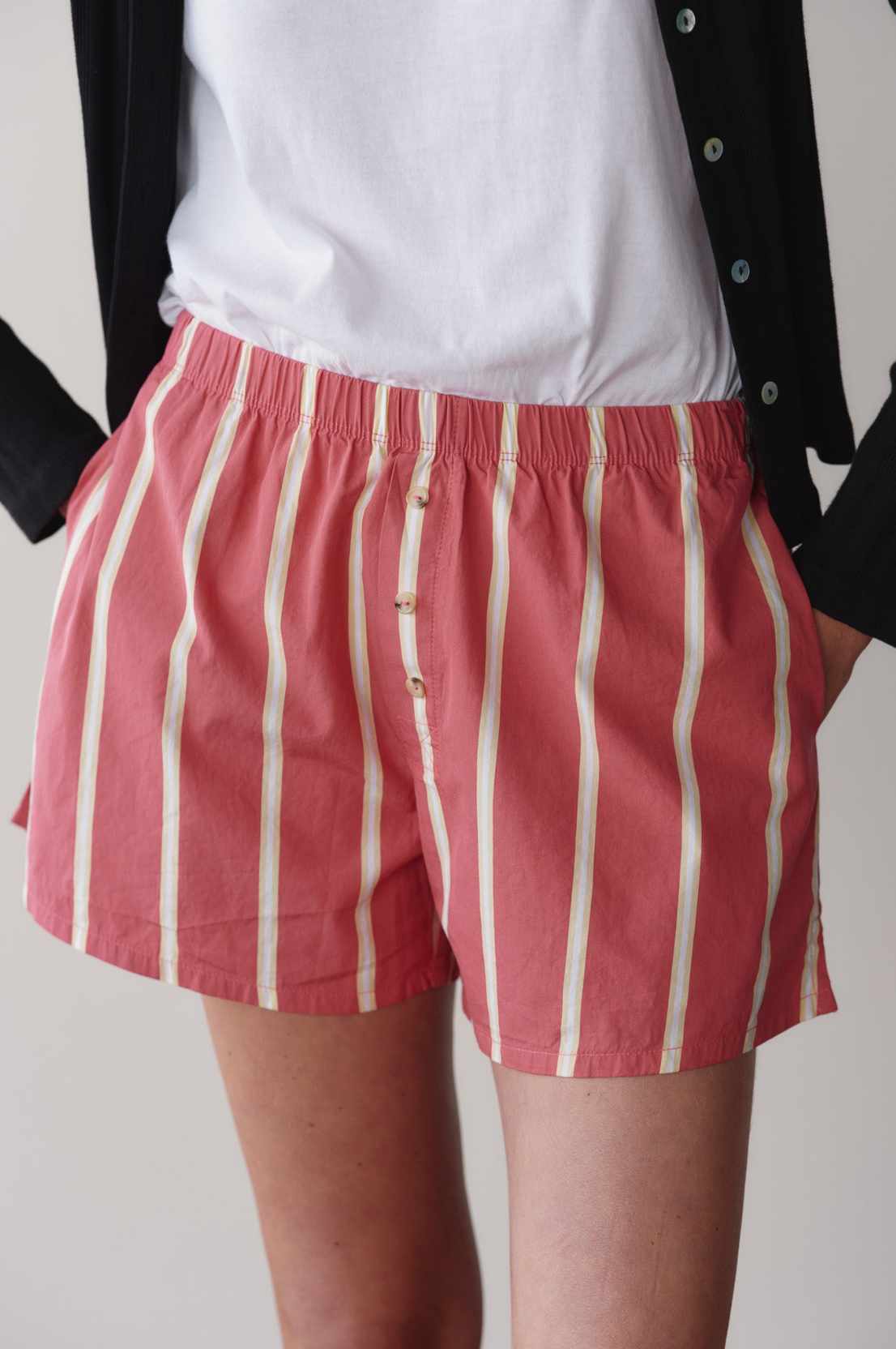The Pop Stripe Boxer Raspberry