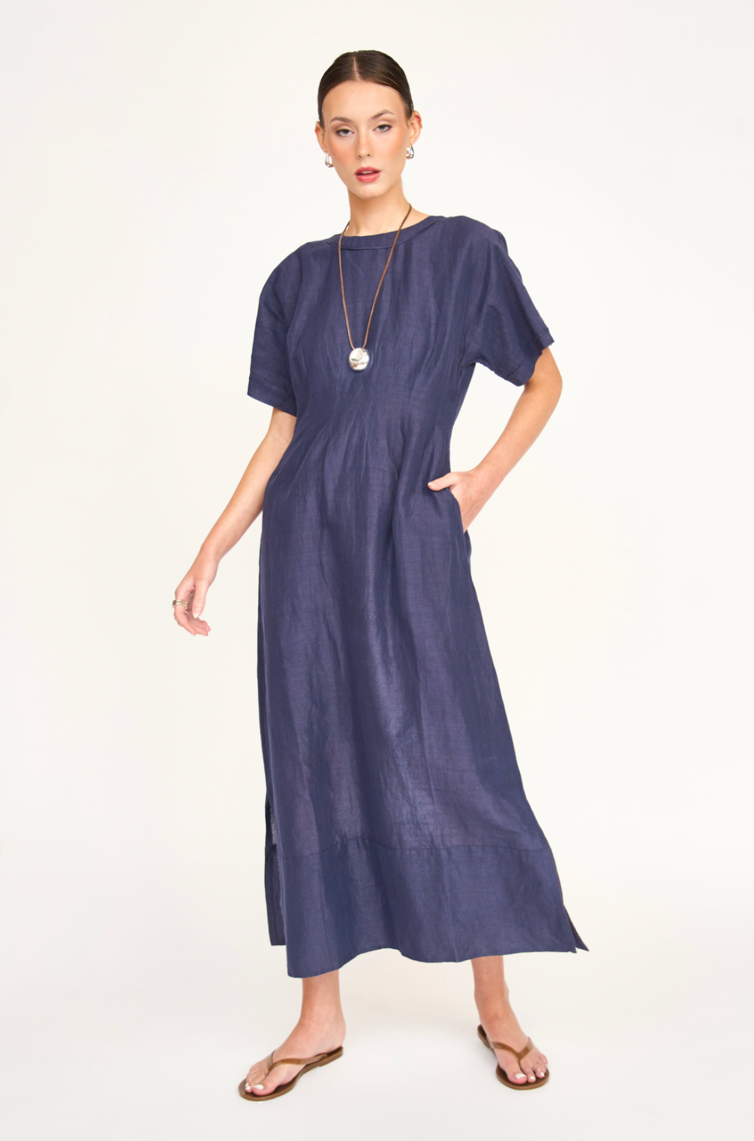 Wailea Dress in Blueberry