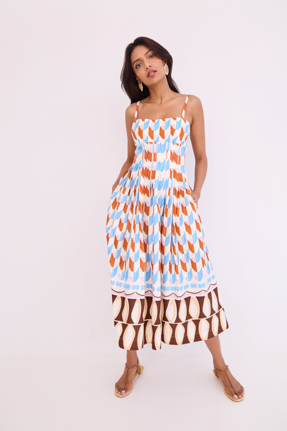 Sea Island Dress Talavera Tile Ivory