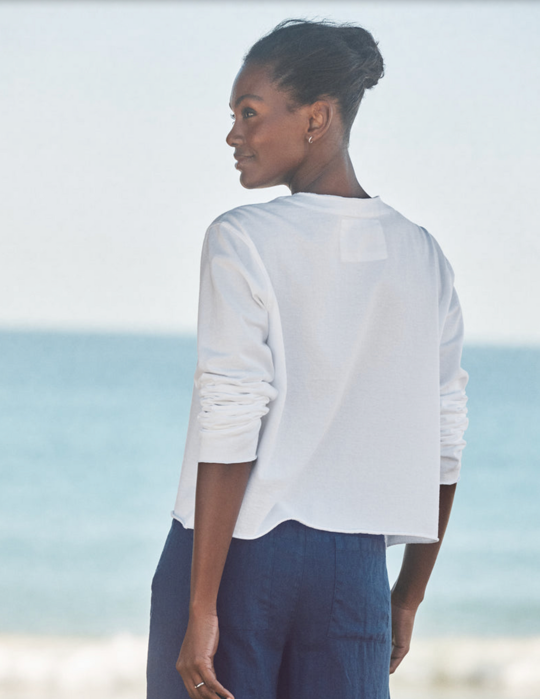 Jackie T-Shirt Cardigan White