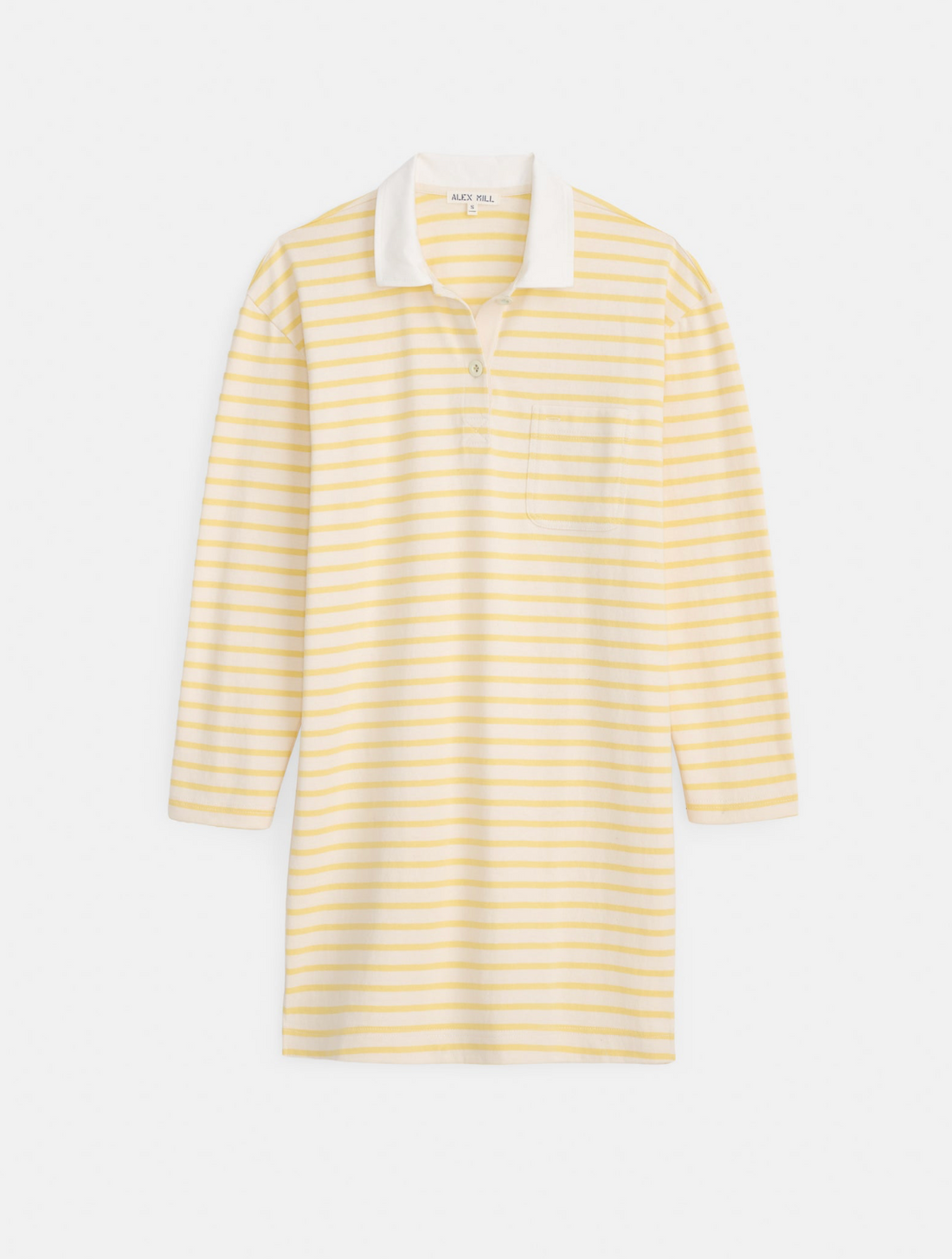 Rugby Dress in Stripe Natural/Yellow