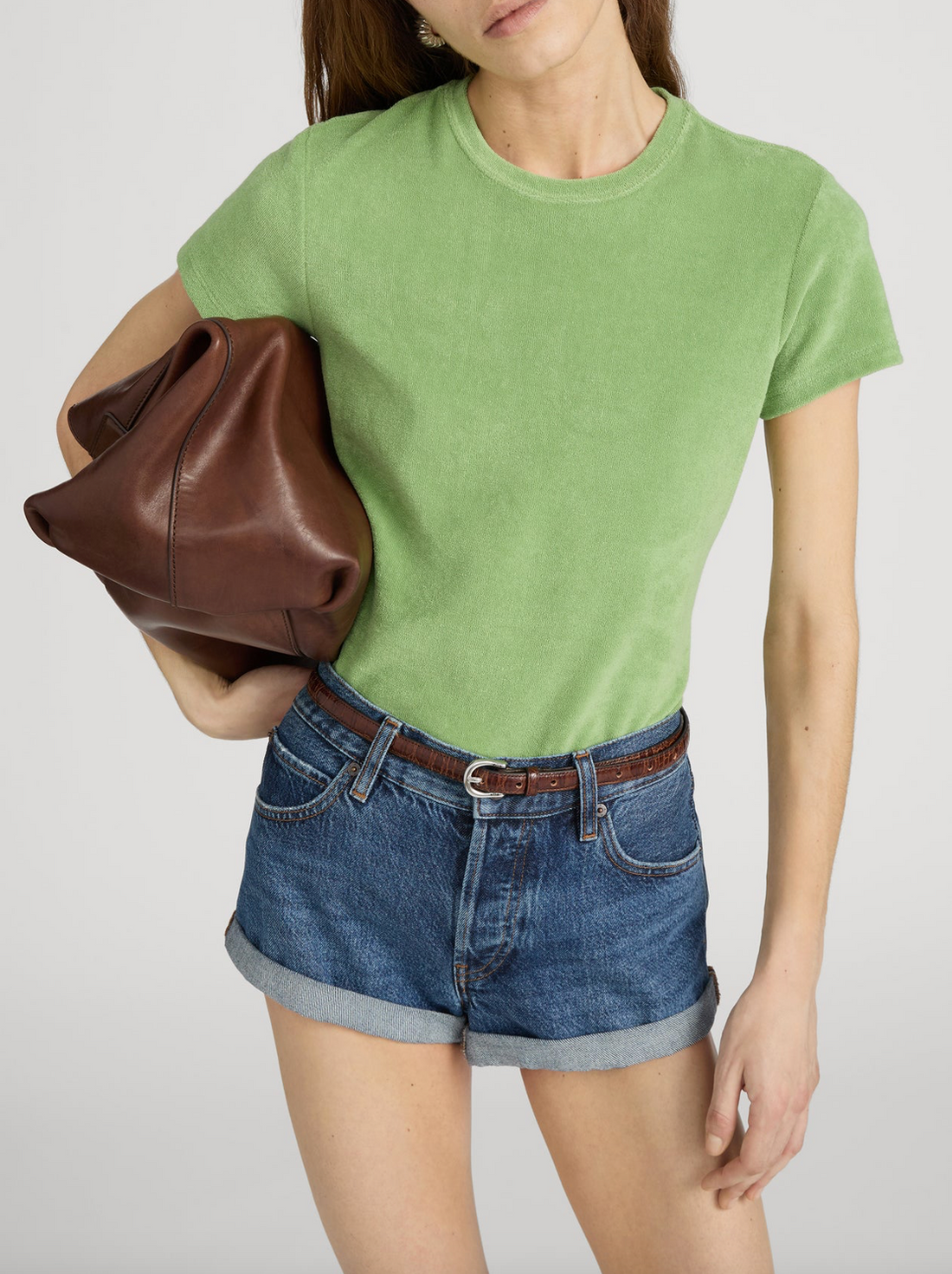 The Terry Baby Tee Peridot