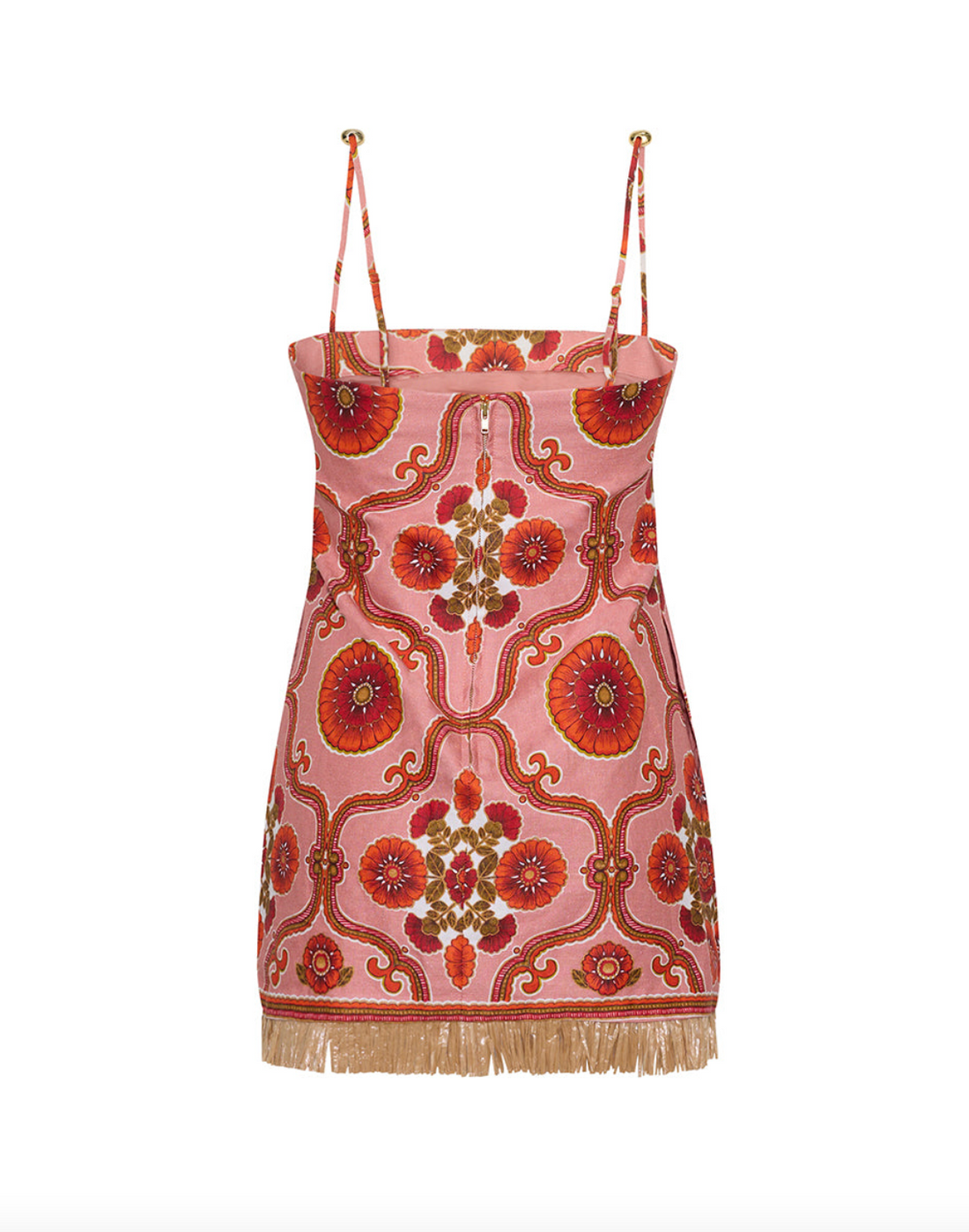 Valencia Mini Dress Mod Floral Brick
