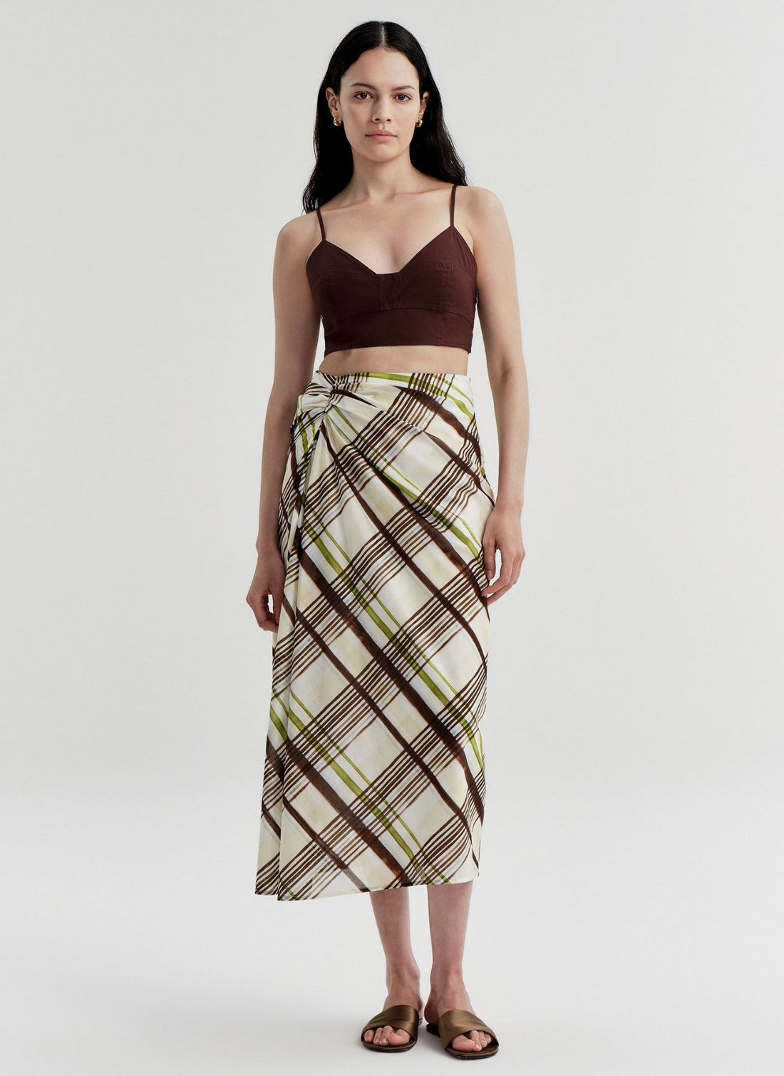 Jean Skirt Butter/Ganache