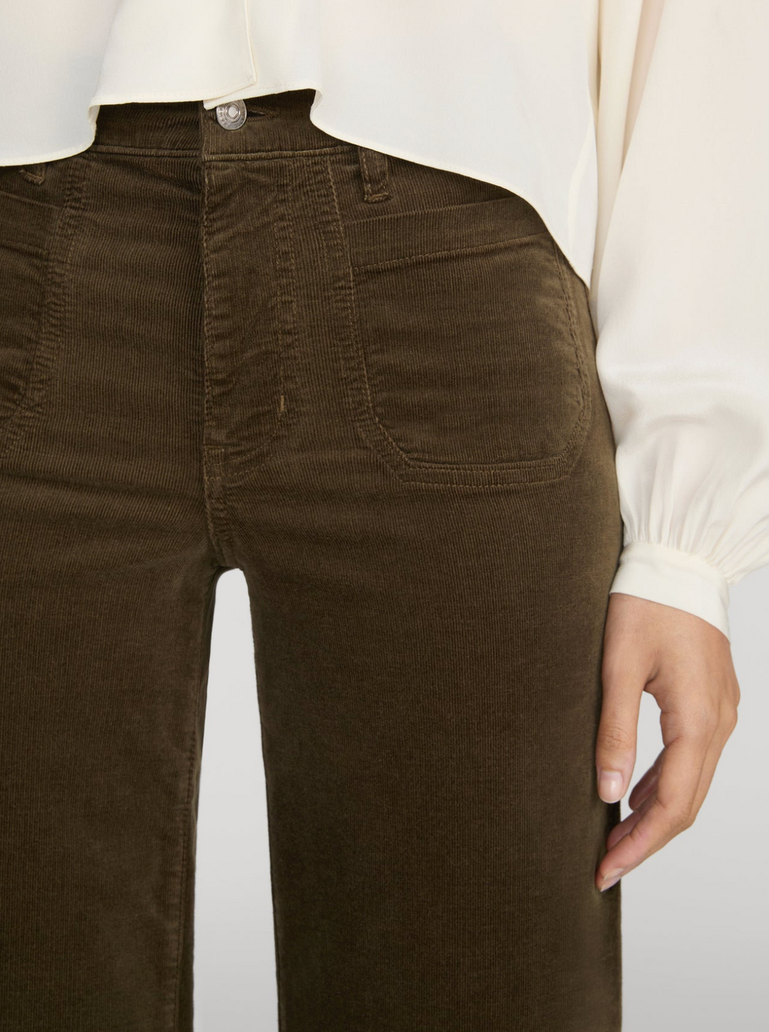 Le Slim Palazzo Modernist Pocket Corduroy
