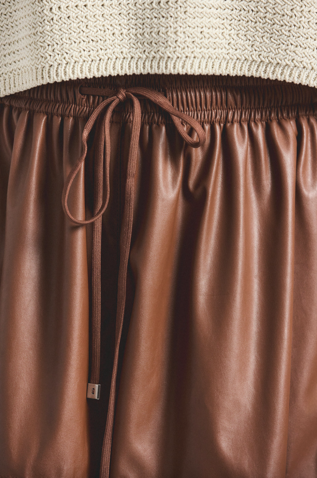 Louise Light Weight Faux Leather Short