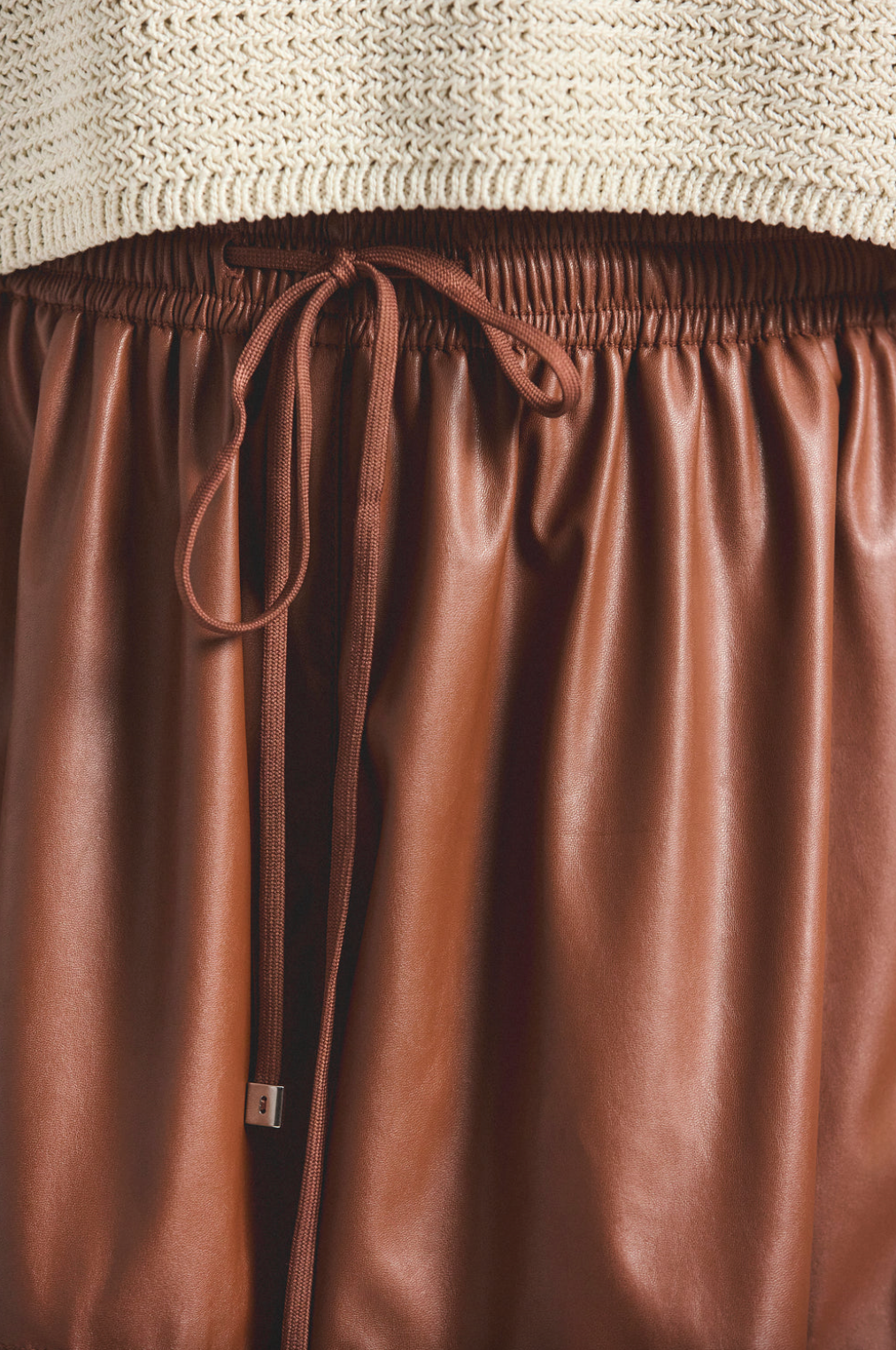 Louise Light Weight Faux Leather Short