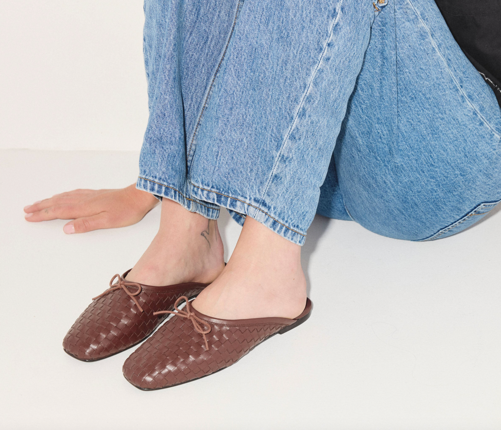 Cami Umber Woven Mule