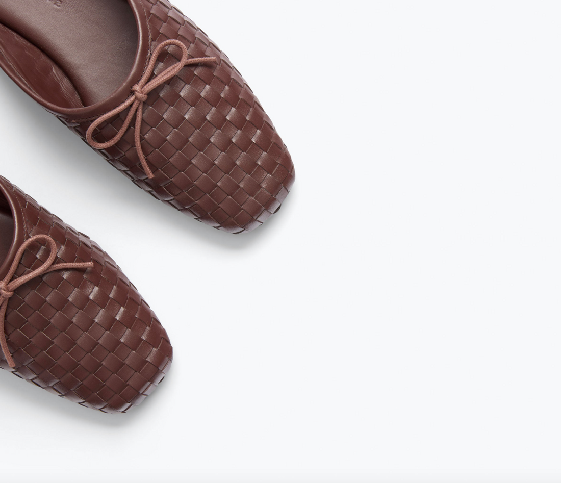 Cami Umber Woven Mule