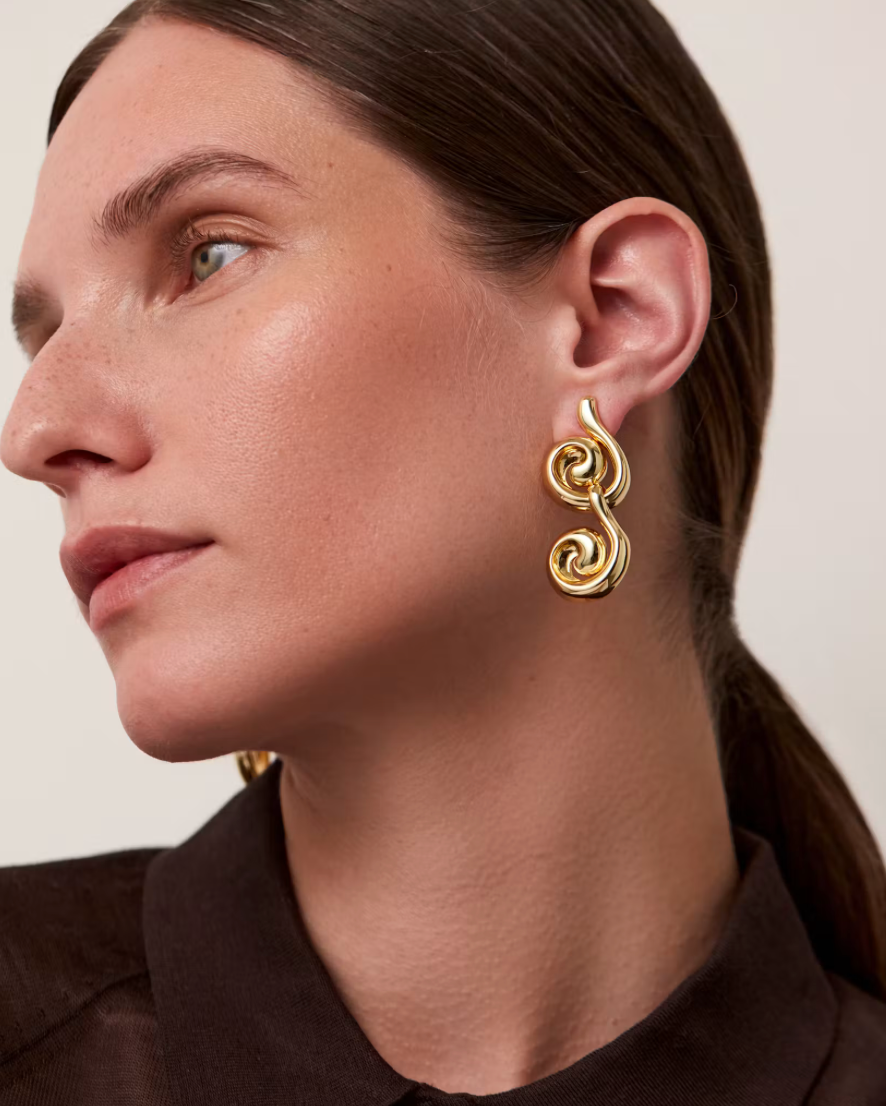 Nico Earring High Polish Gold