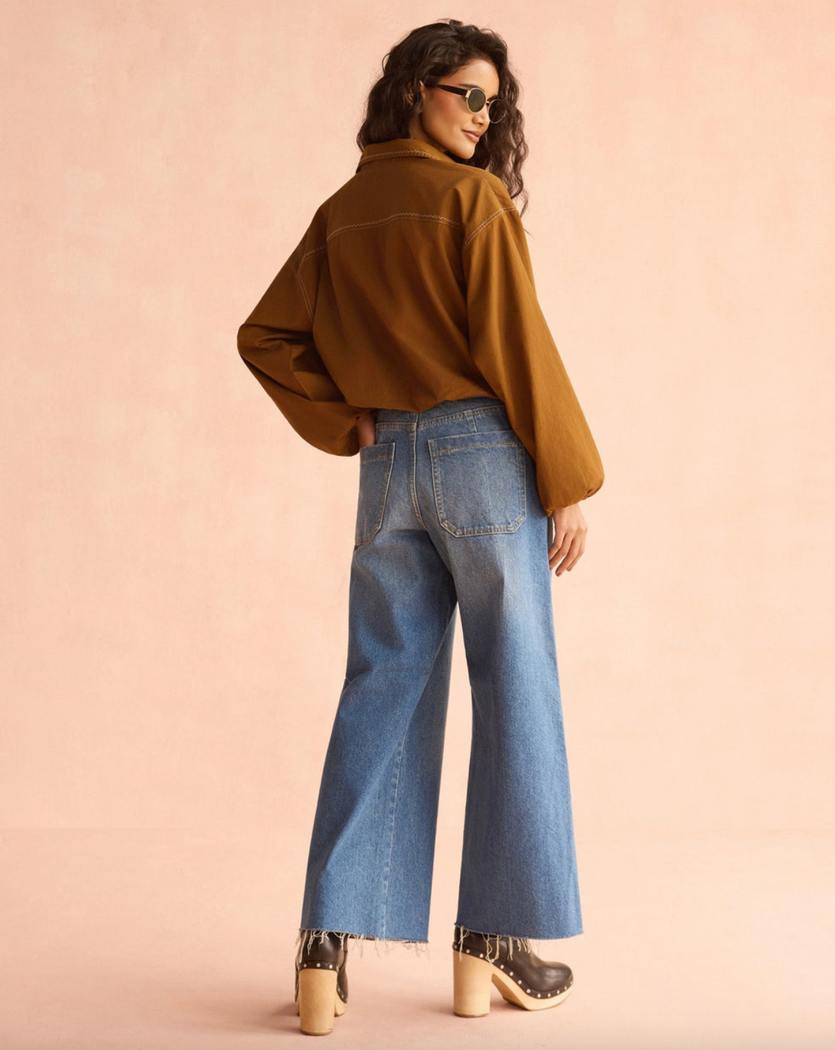 Nero Blouse Solid Cinnamon
