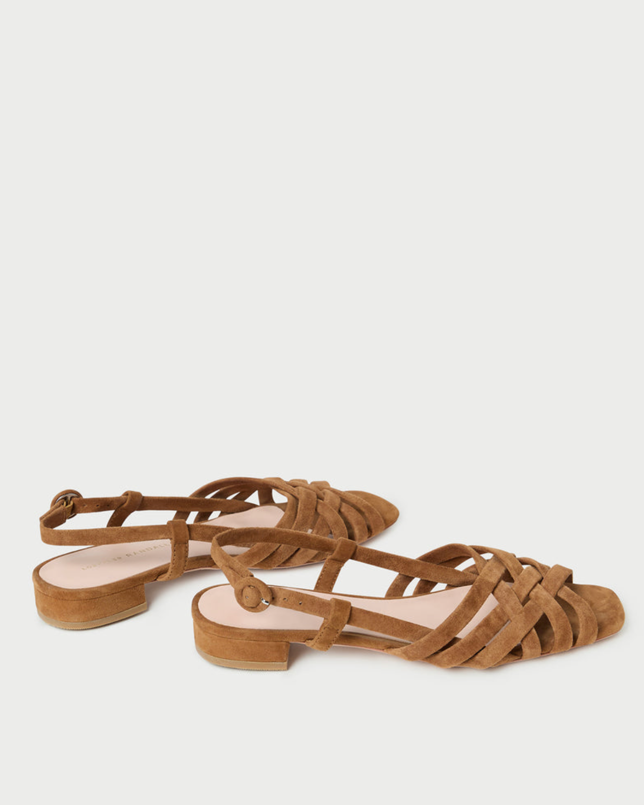 Shelly Lattice Sling Back Sandal Cacao