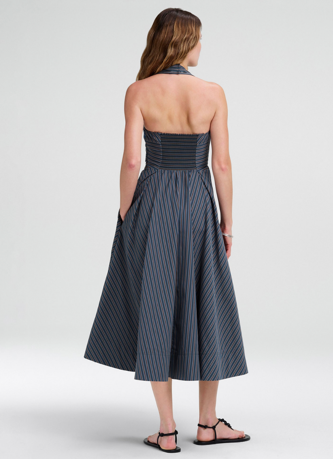 Magnolia Dress Carbon Blue Multi