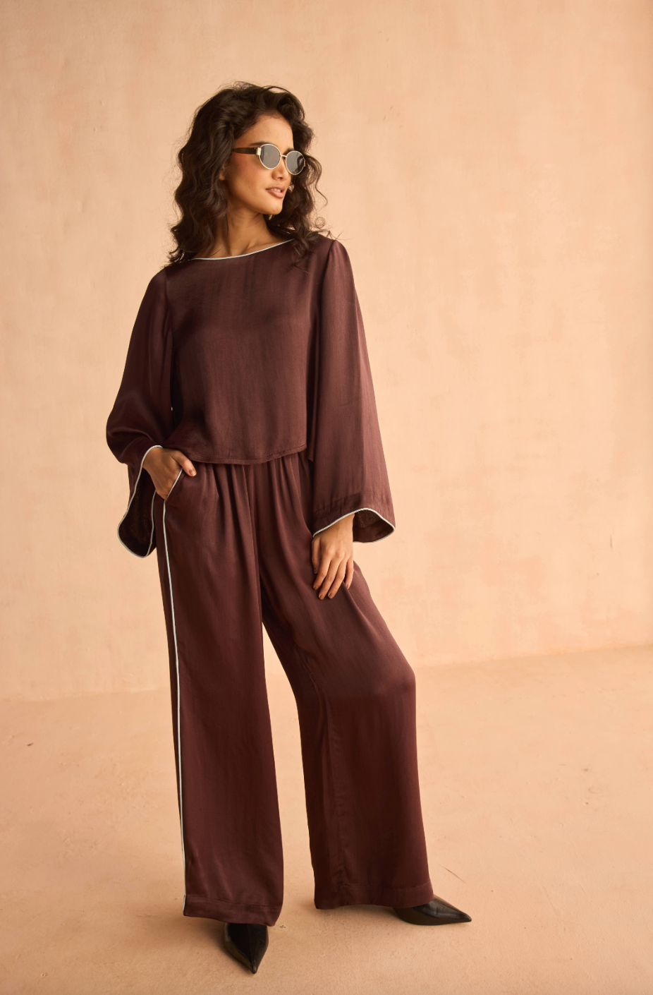 Effie Pant Solid Ganache