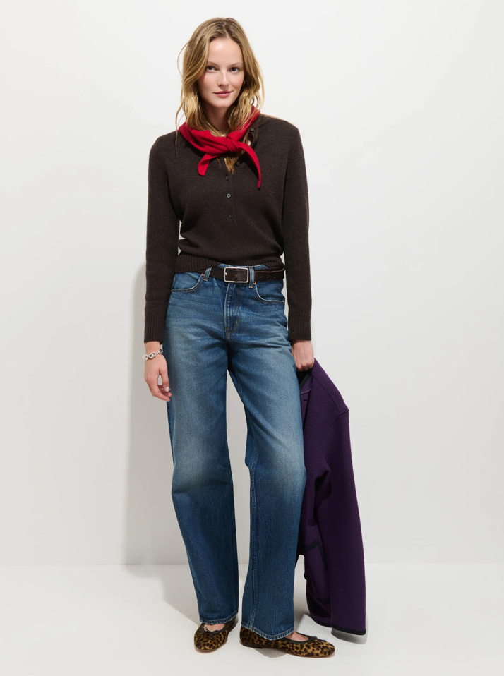 Alice Polo In Cashmere Espresso
