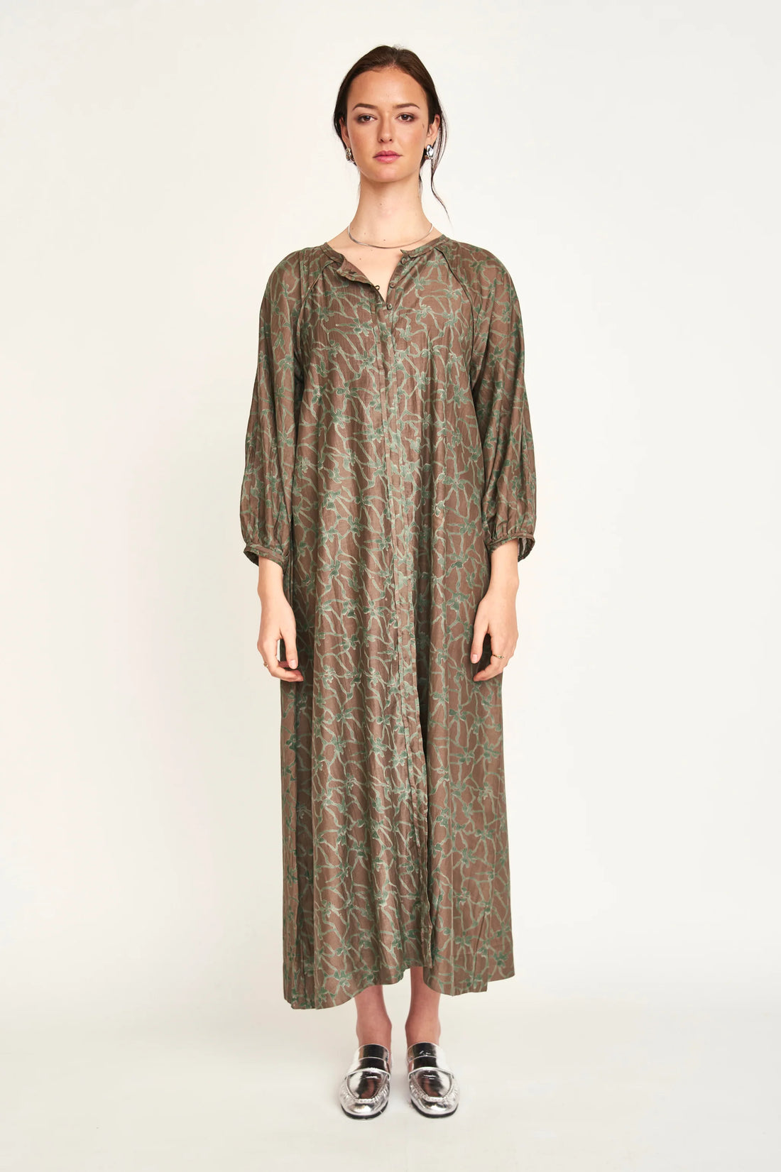 Somerset Dress in Molten Kudzu