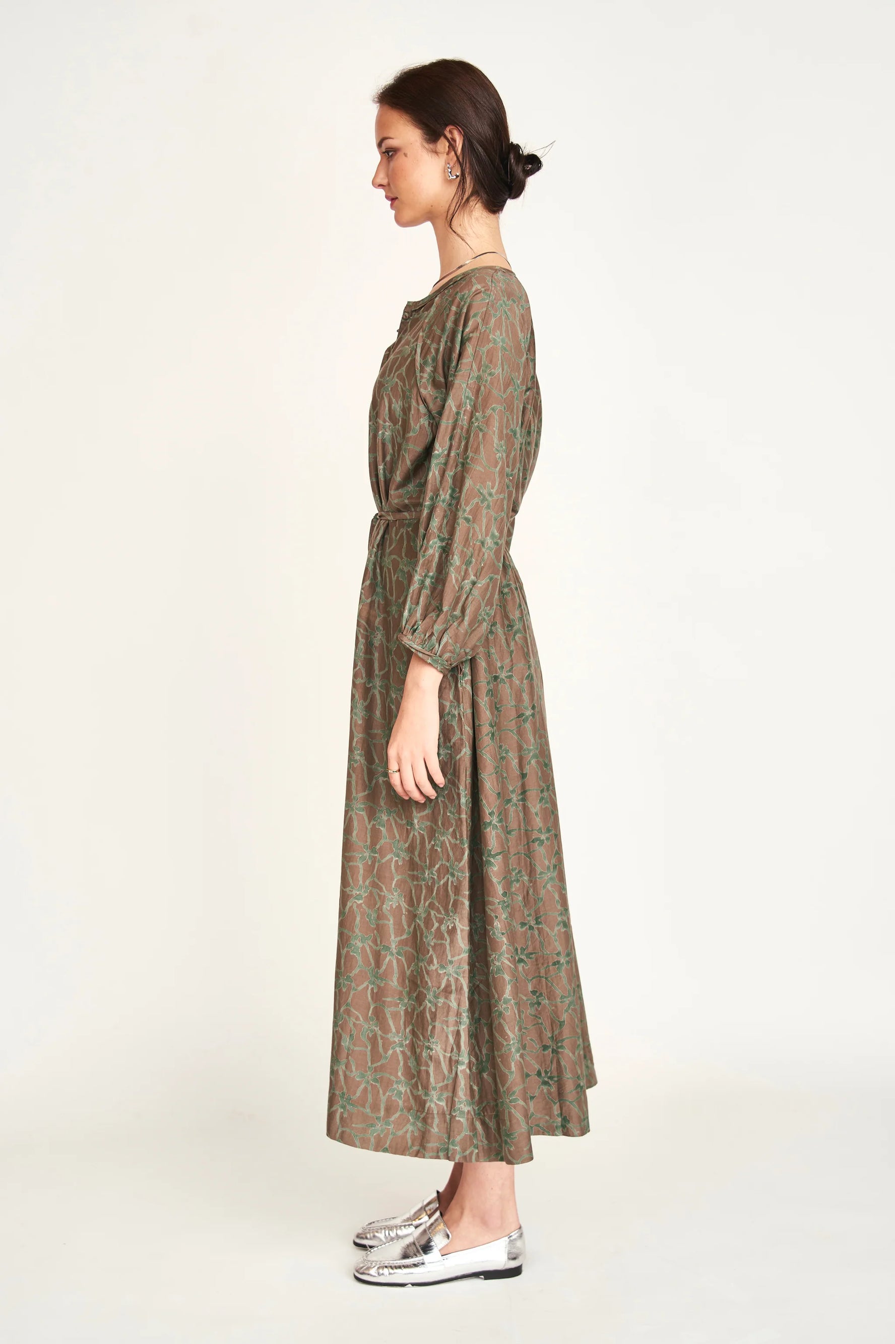 Somerset Dress in Molten Kudzu