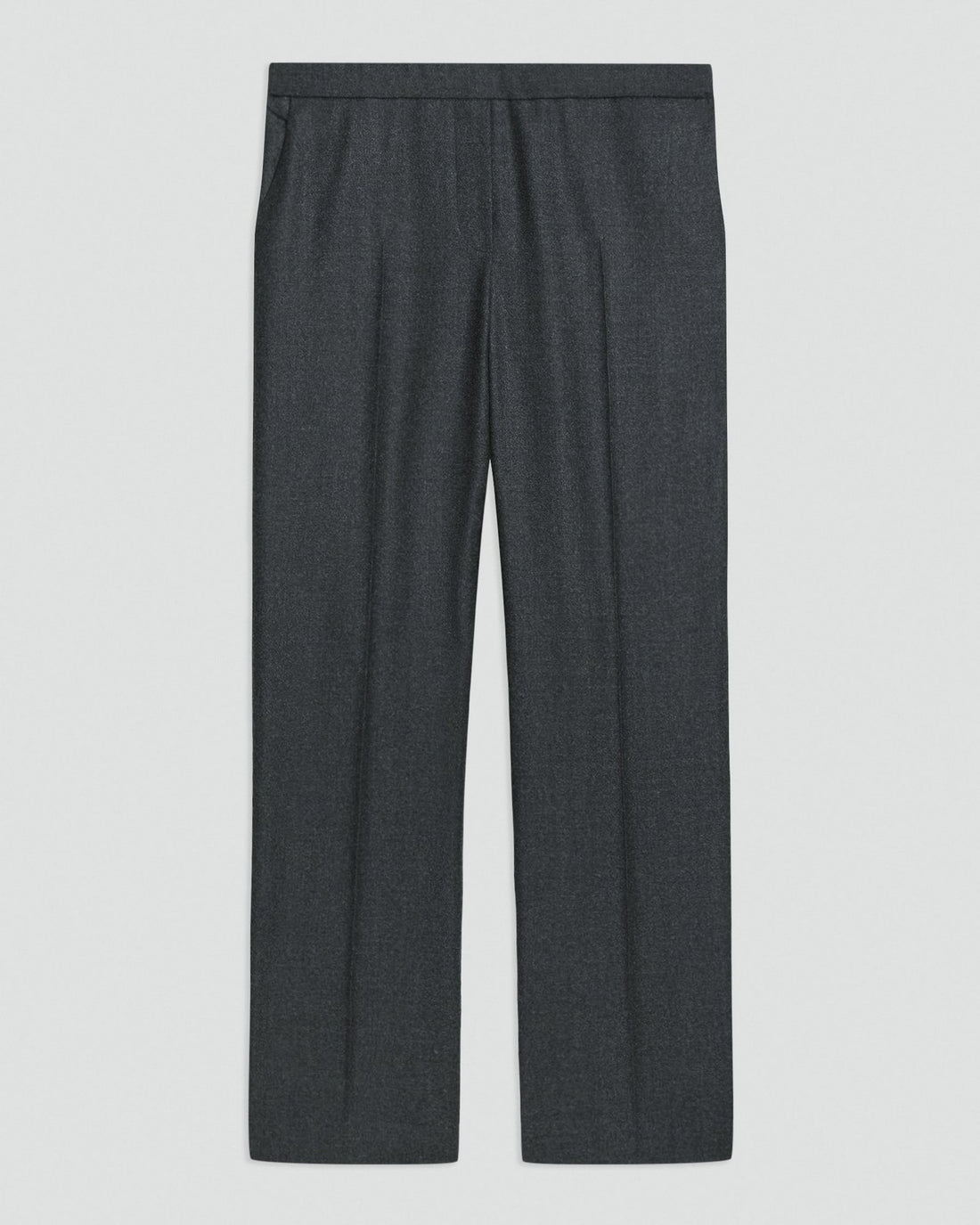 Treeca Pull On Flannel Pant Charcoal