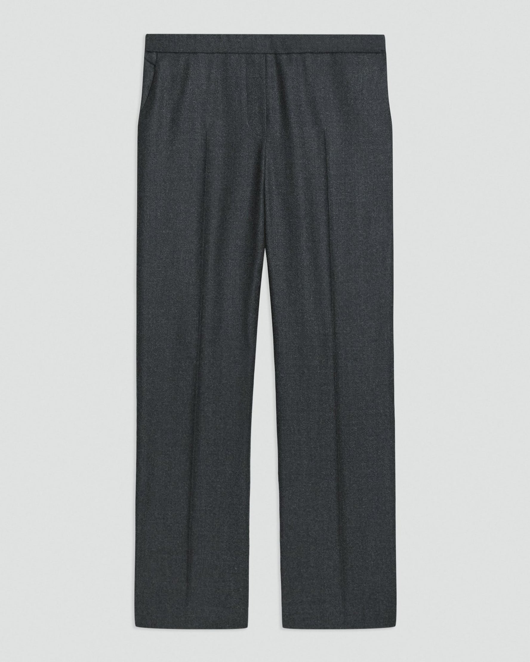 Treeca Pull On Flannel Pant Charcoal