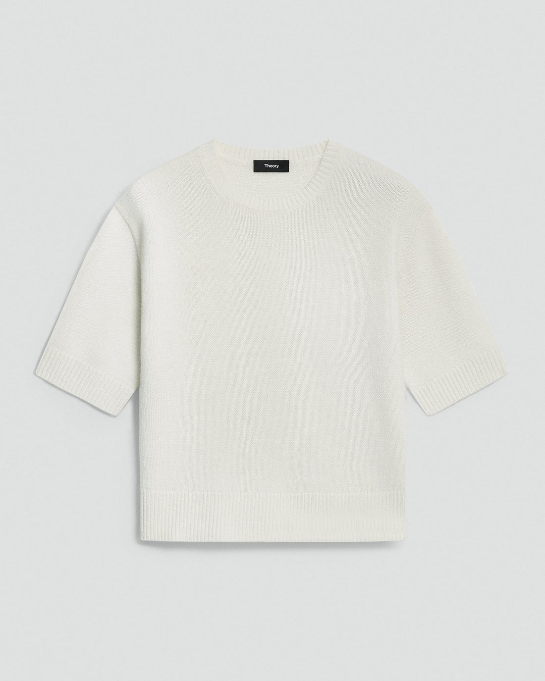 Cashmere Cropped Tee Ivory